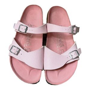 Birkis by Birkenstock pink sandals sz 39